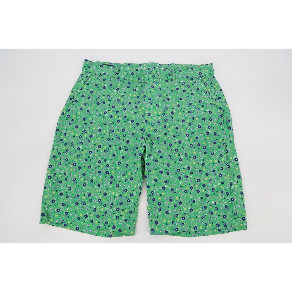 Polo Ralph Lauren Golf Shorts Mens 32 Green Floral Print Performance Lined Nylon